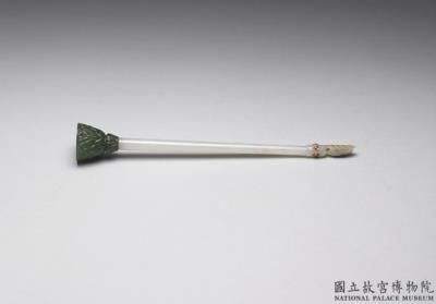 图片[2]-Inlaid jade fly whisk, Mughal Empire-China Archive